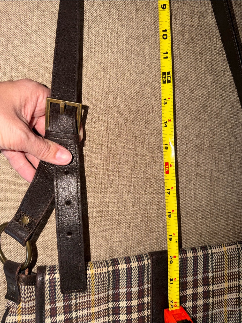 RARE Burberry Vintage Wool Crossbody Bag - Picture 15 of 15